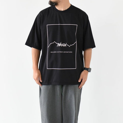 NANGA DRY MIX FRAME LOGO TEE